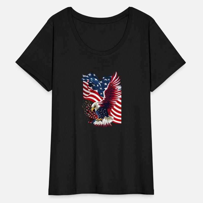 Symbol of Freedom: A Bald Eagle Soaring Above Amer