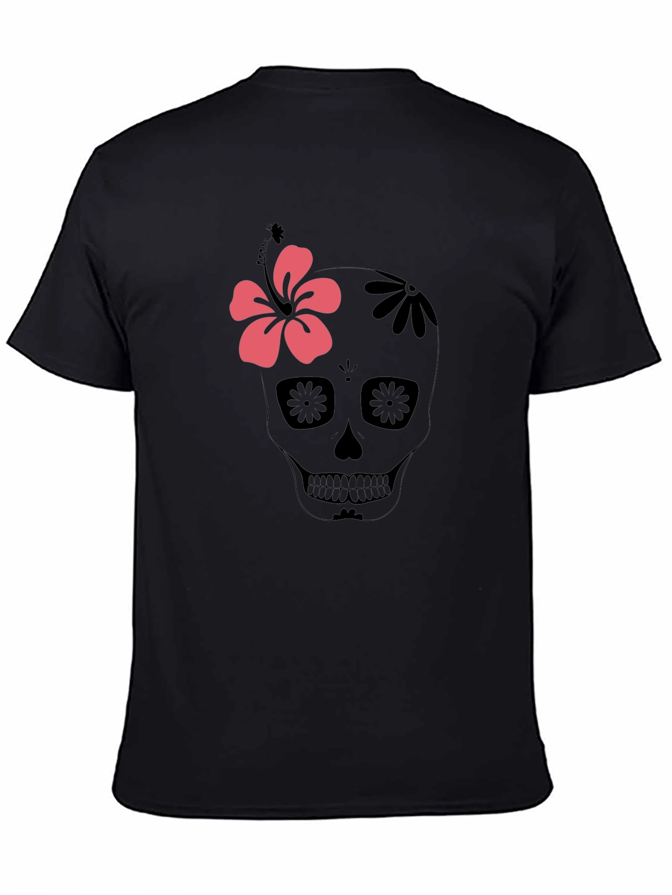 Sugar Skull Floral Graphic T-Shirt