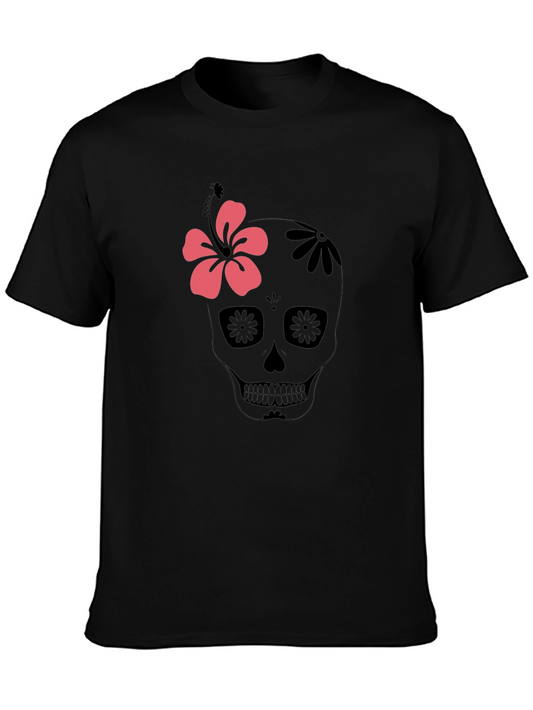 Sugar Skull Floral Graphic T-Shirt