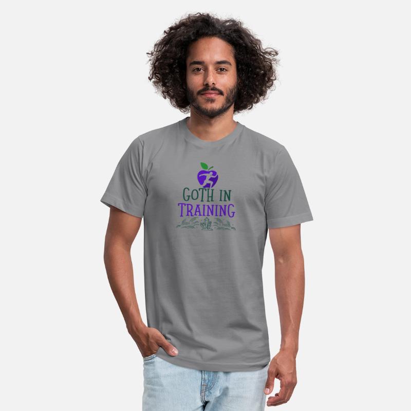 t shirt design maker with a goth in training quote