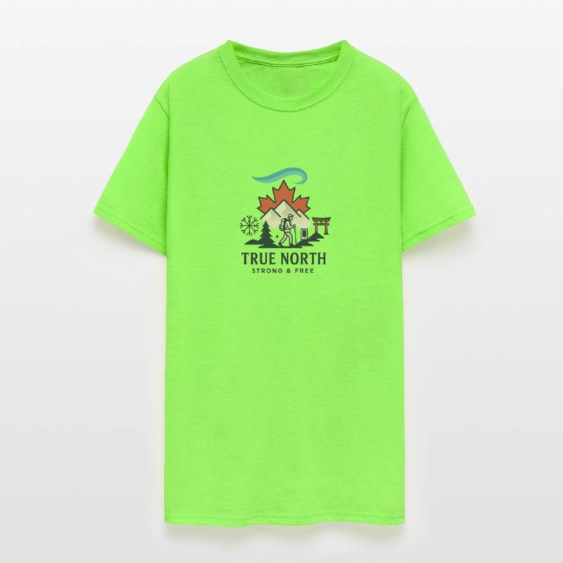 T-shirt True North – Strong & Free