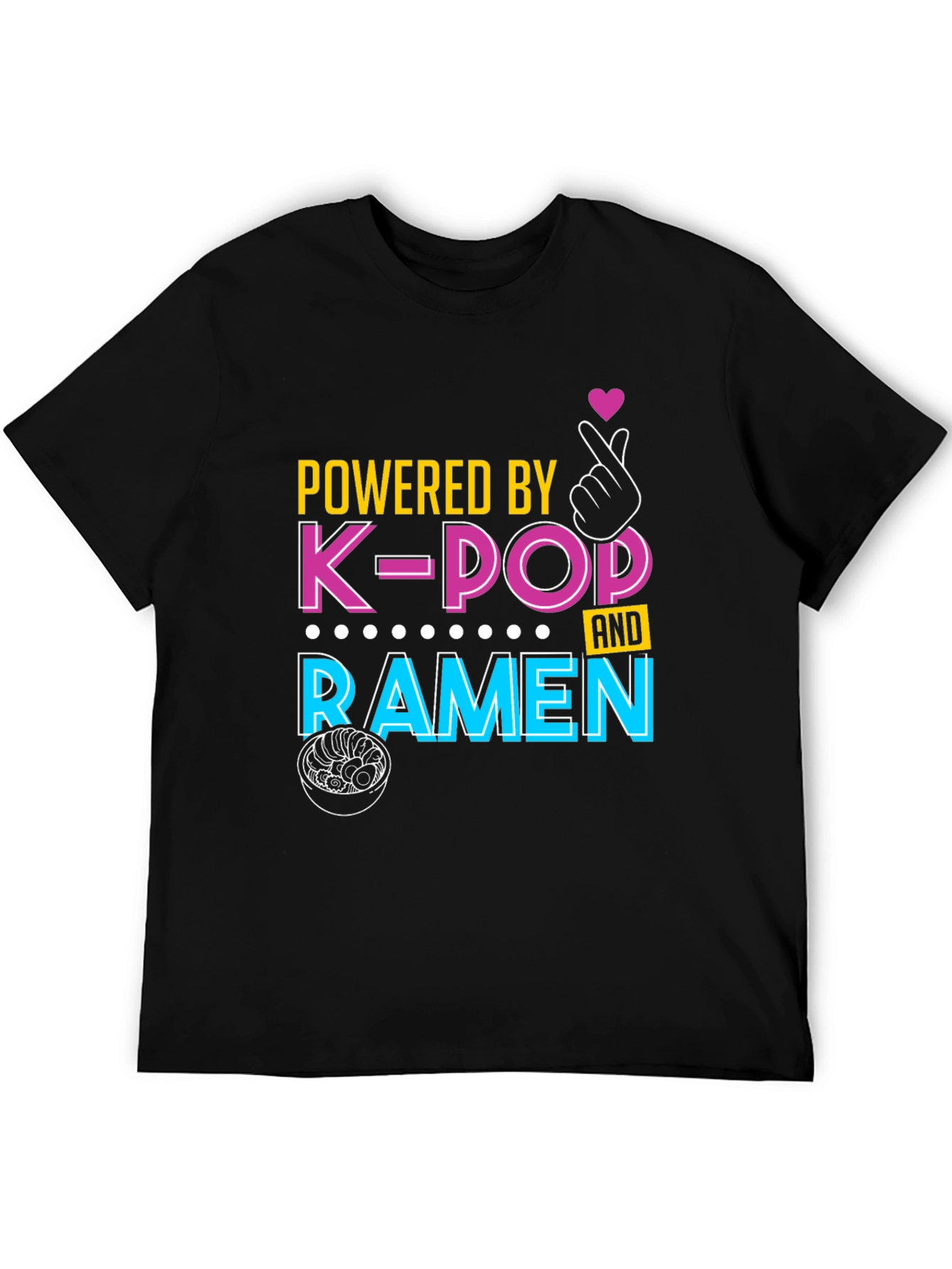Powered By K-Pop and Ramen T-Shirt