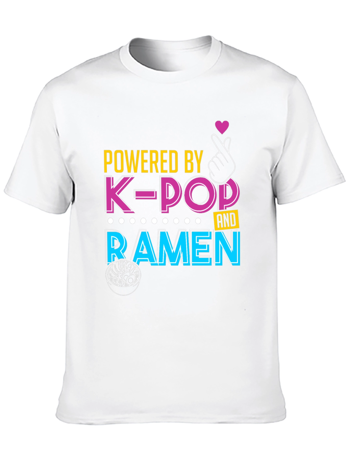 Powered By K-Pop and Ramen T-Shirt