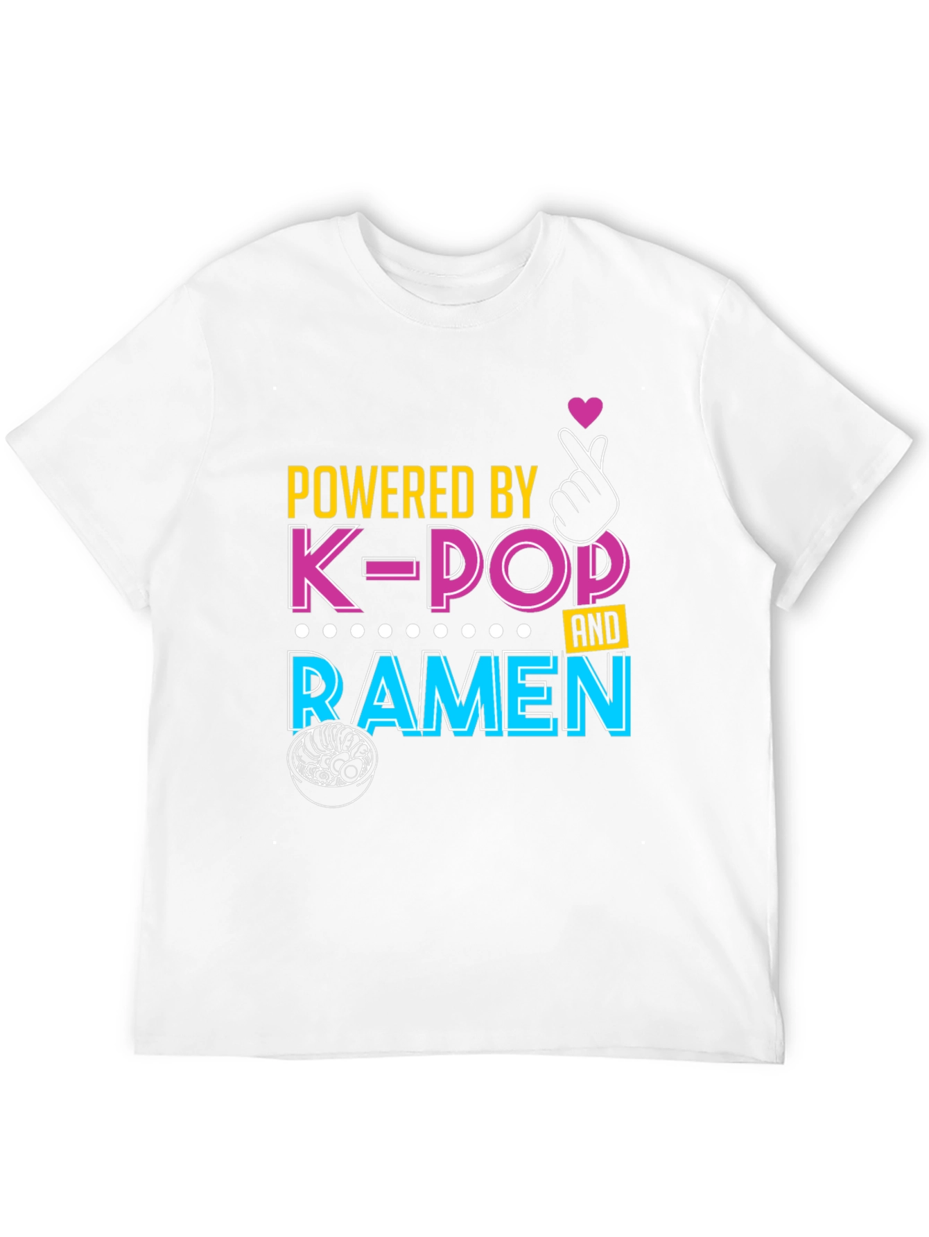Powered By K-Pop and Ramen T-Shirt