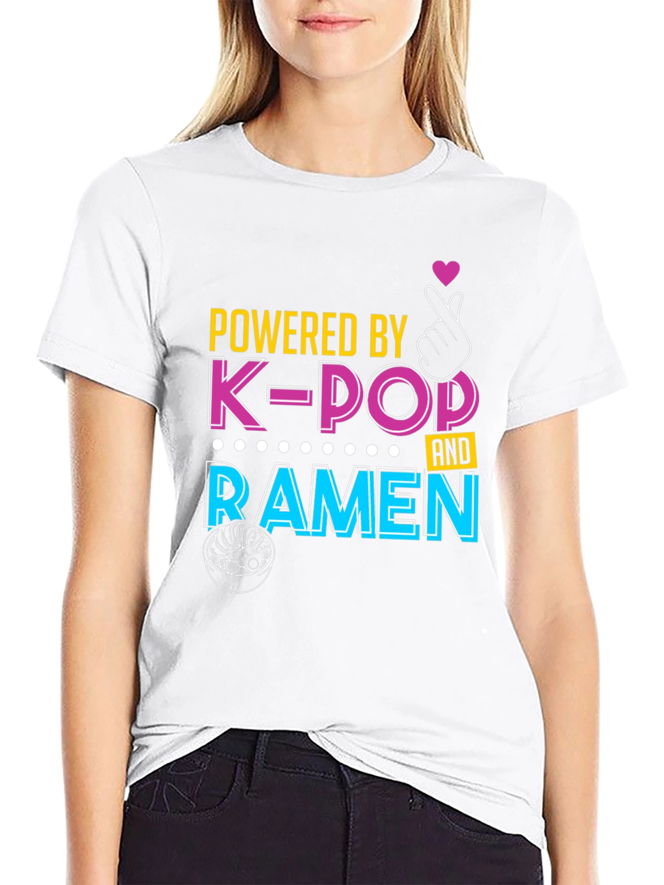 Powered By K-Pop and Ramen T-Shirt