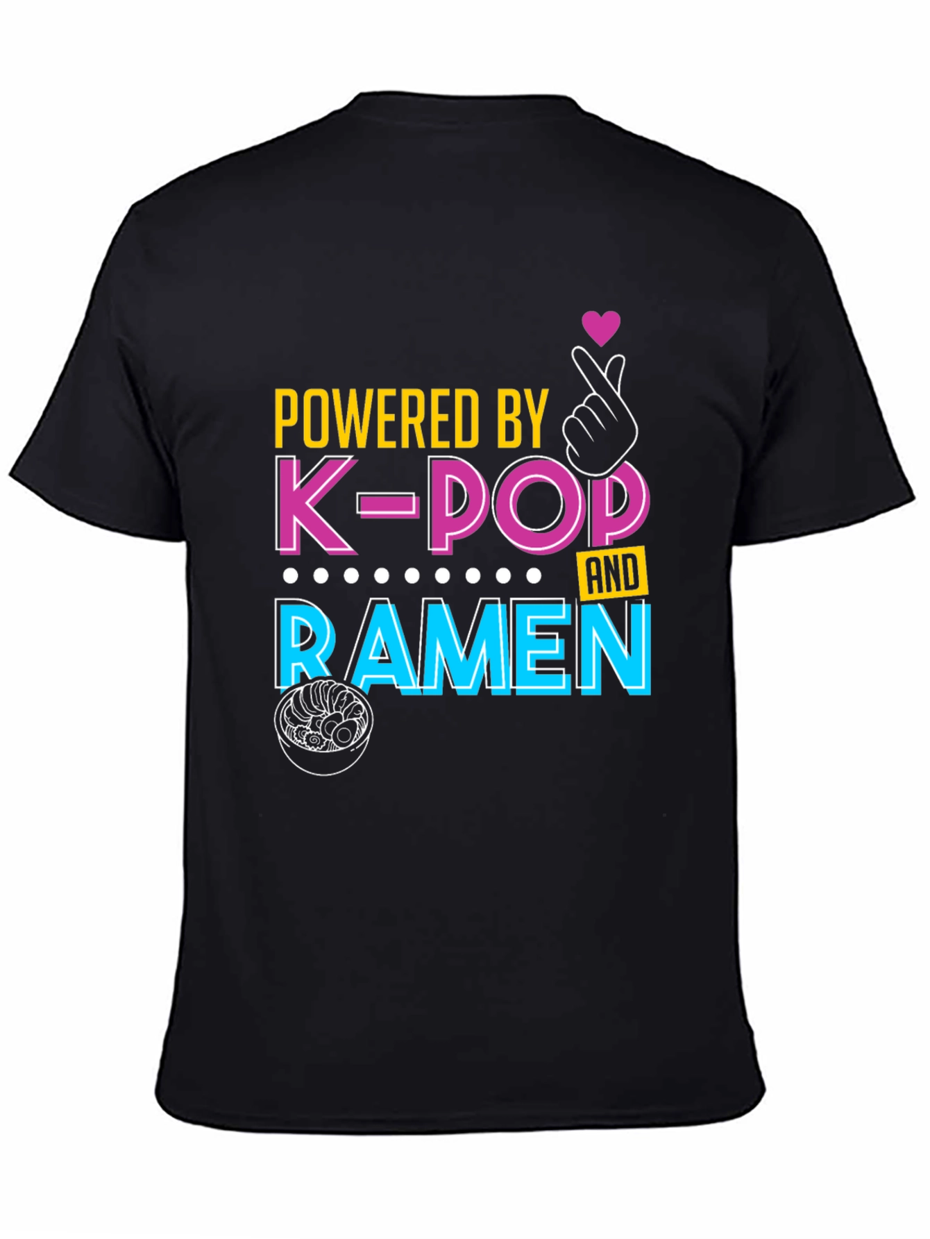 Powered By K-Pop and Ramen T-Shirt