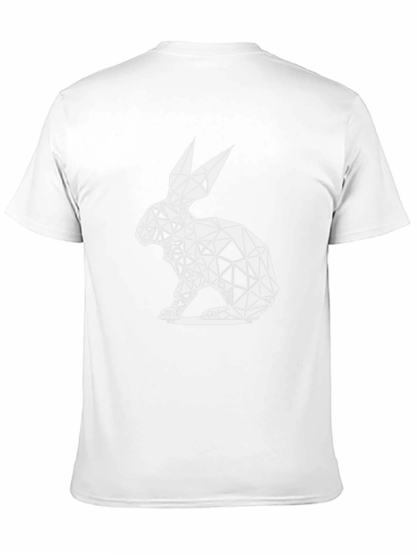 Geometric Rabbit Tee - Modern Art Style