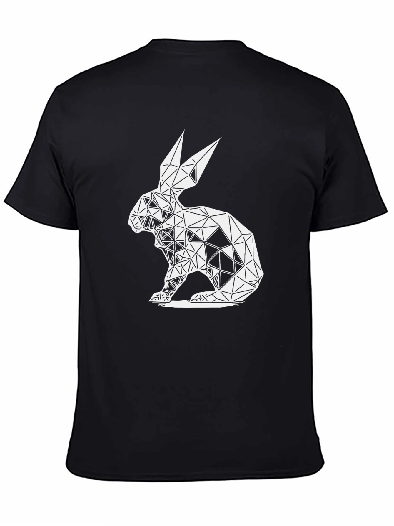 Geometric Rabbit Tee - Modern Art Style