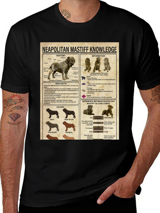 Neapolitan Mastiff Knowledge Graphic T-Shirt