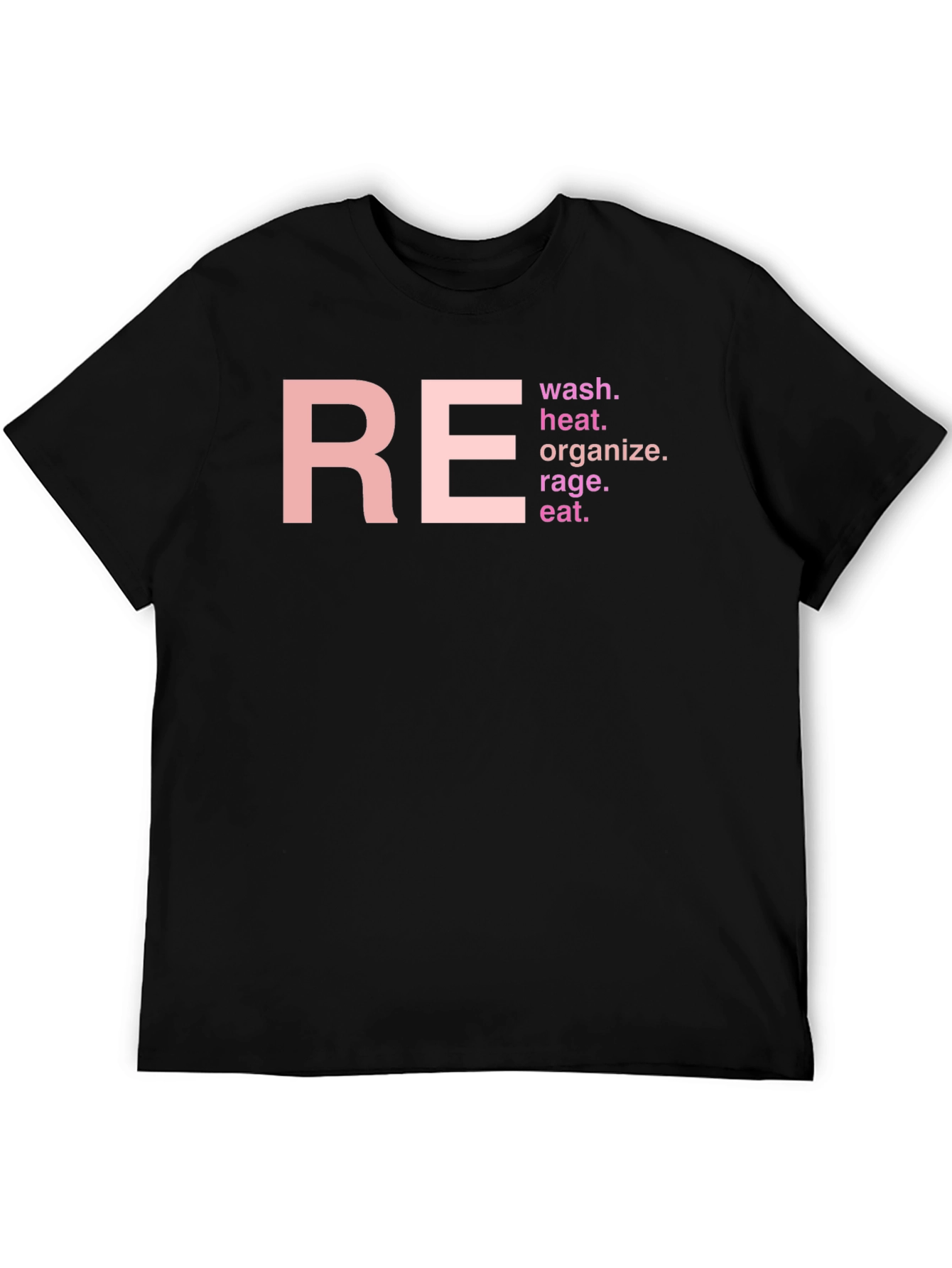 RE Wash Heat Organize Rage Eat T-Shirt