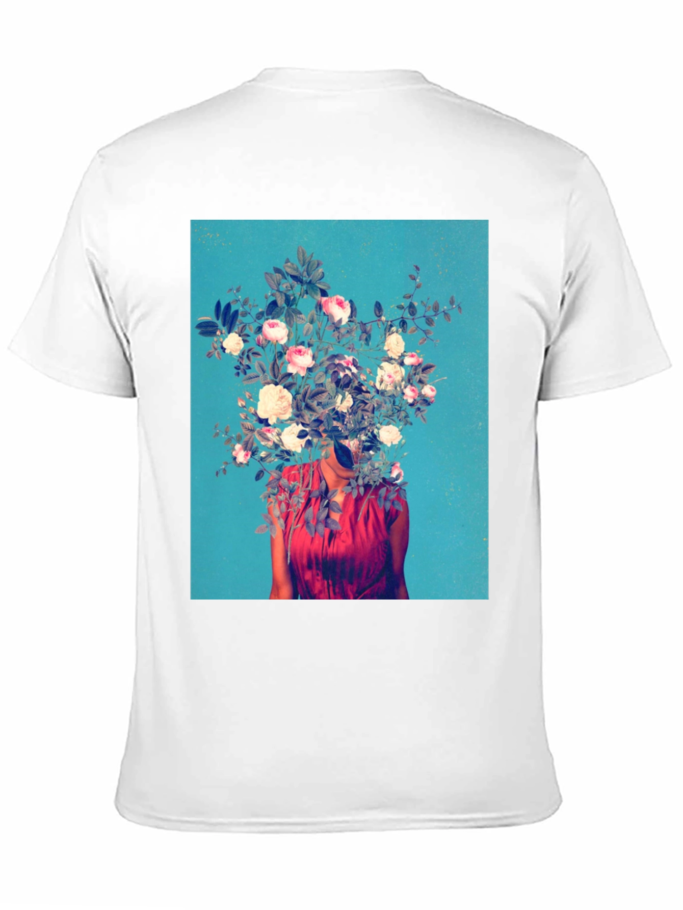 Floral Head T-Shirt - Artistic Graphic Tee