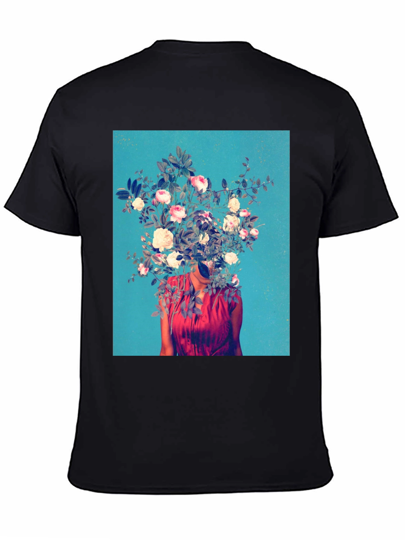 Floral Head T-Shirt - Artistic Graphic Tee