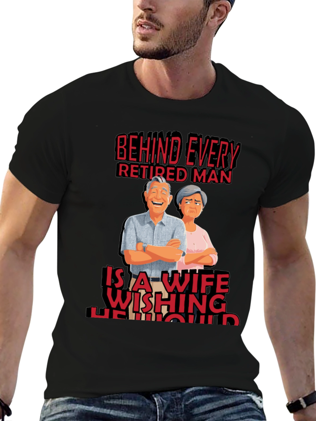 Funny Retired Man Wife T-Shirt