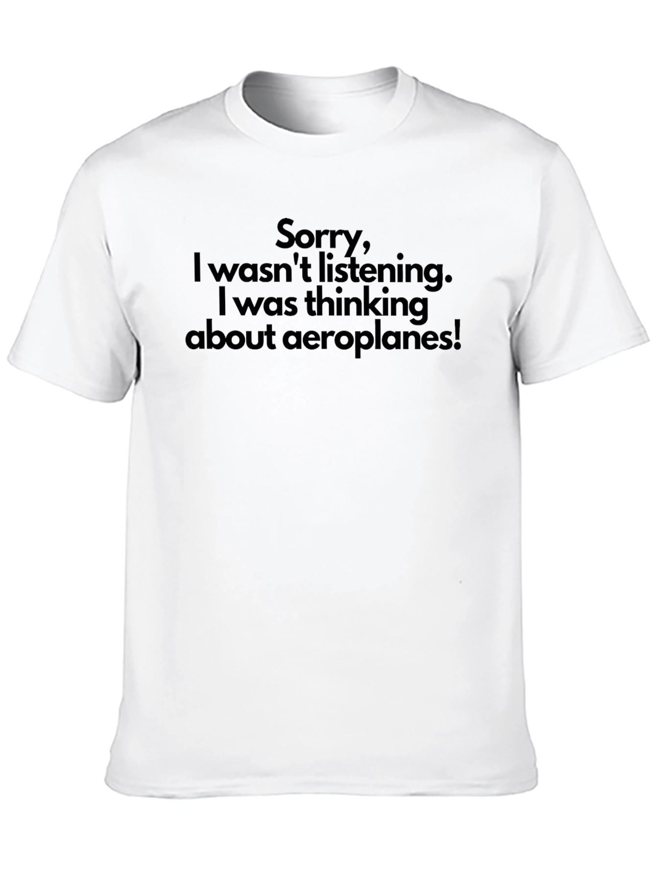 Aeroplane Thought T-Shirt - Funny Gift!