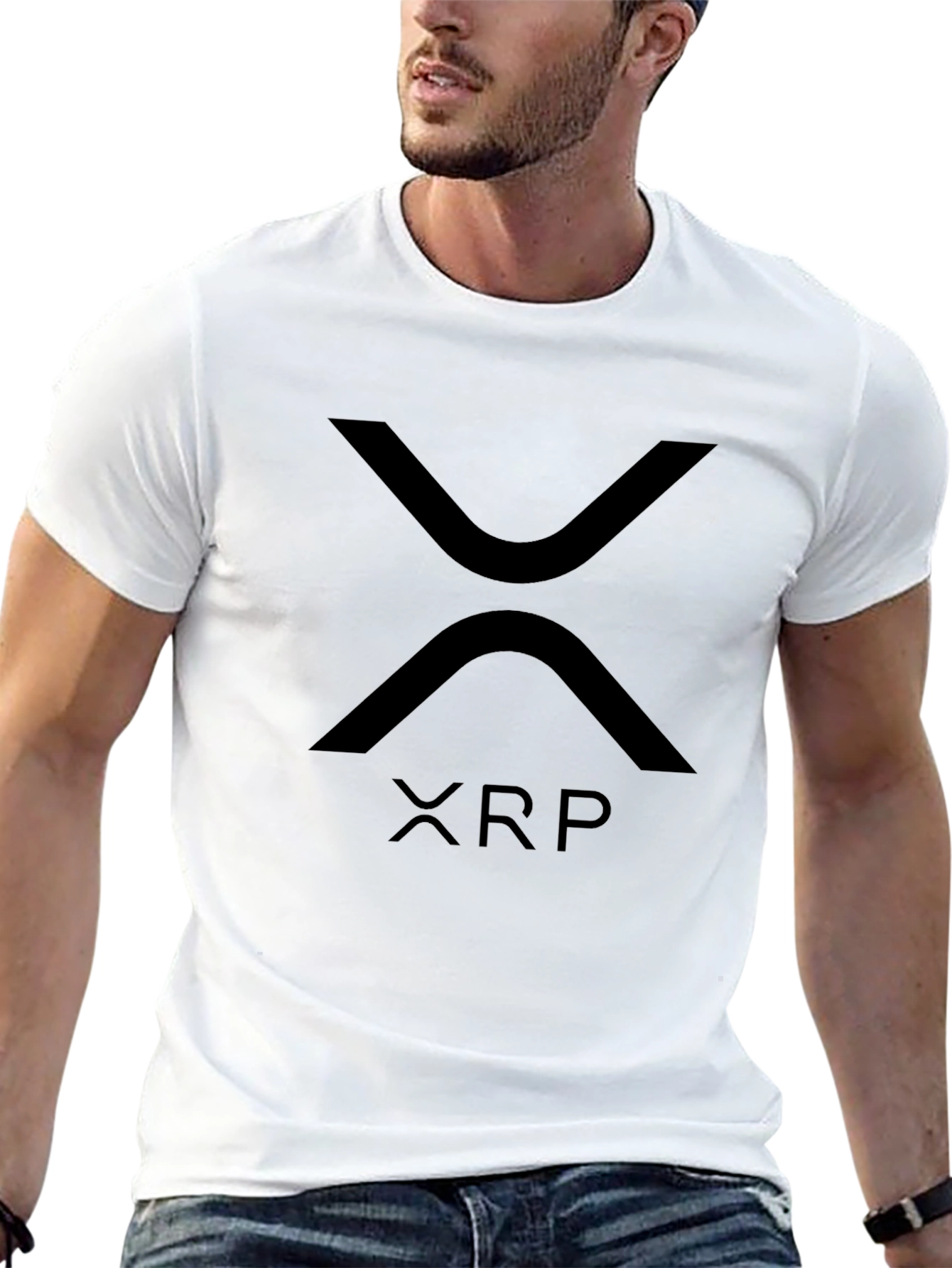 XRP Cryptocurrency Black Graphic Tee