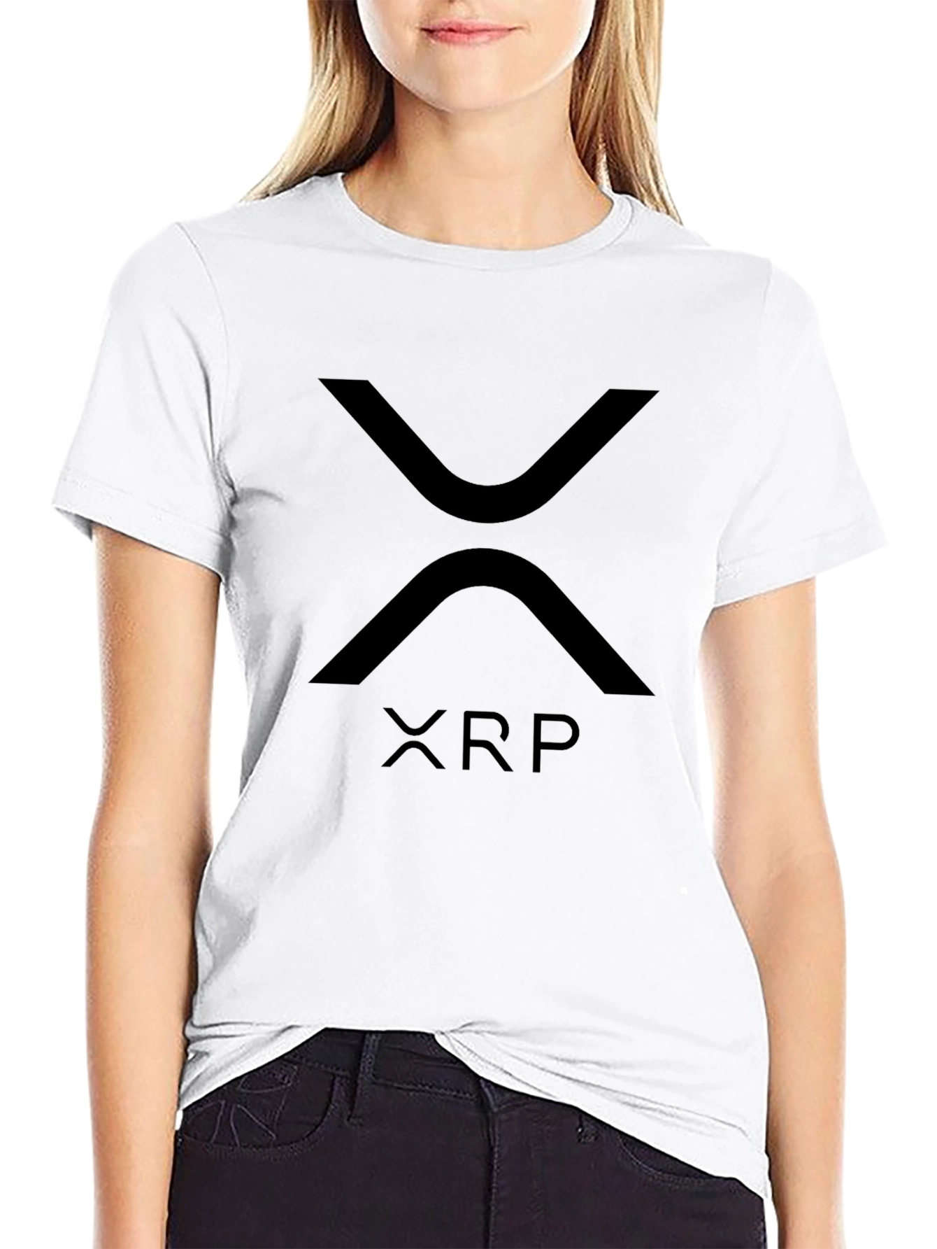 XRP Cryptocurrency Black Graphic Tee