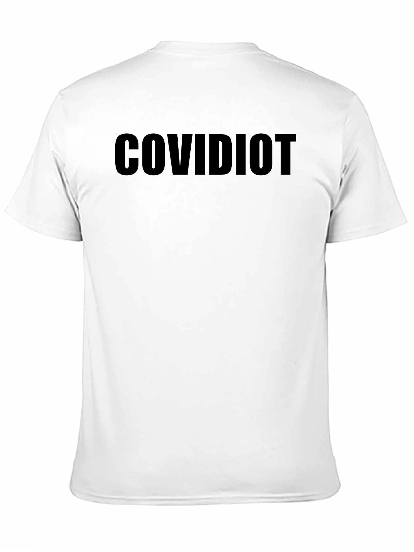 COVIDIOT Black T-Shirt - Statement Tee