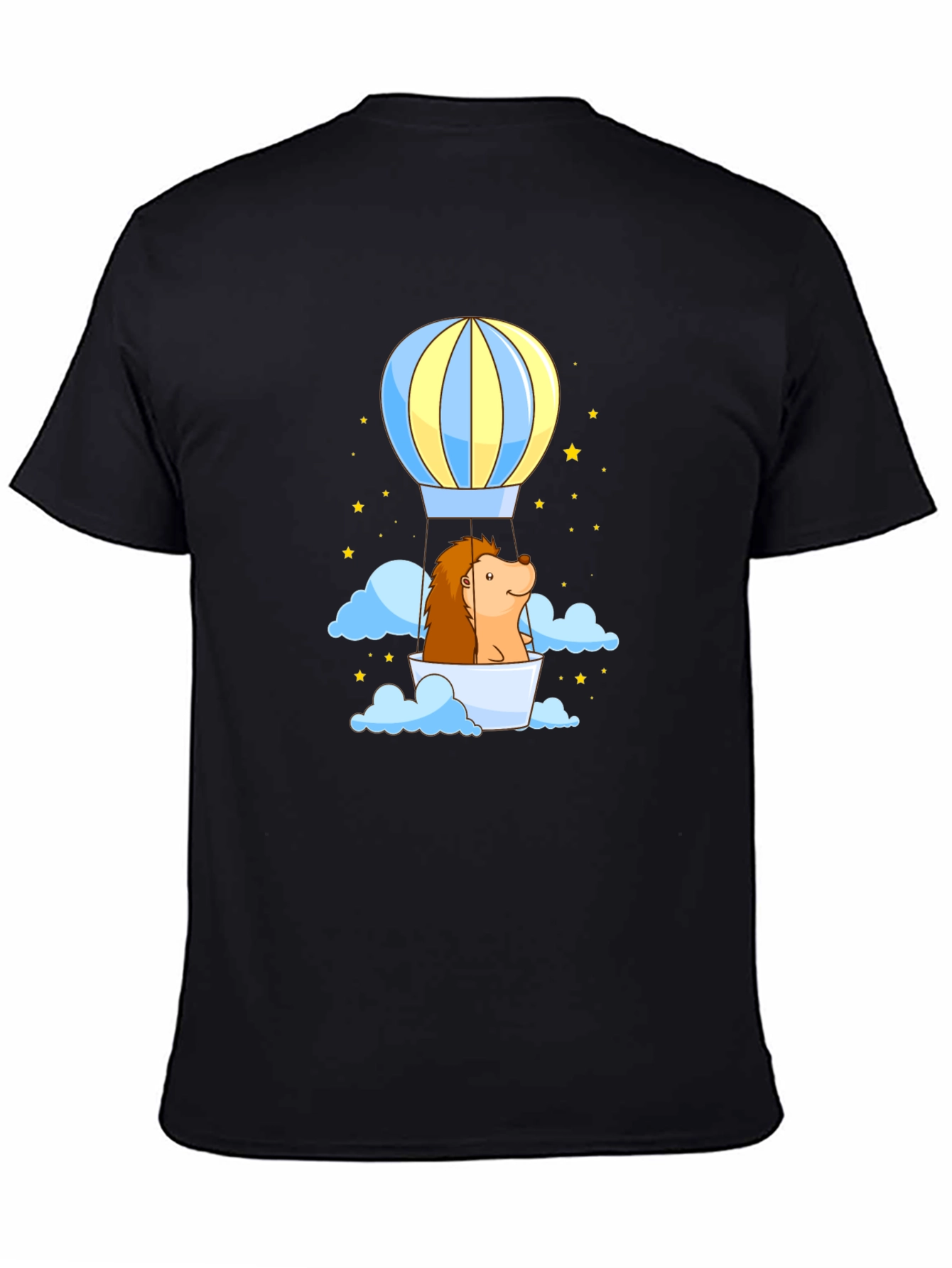 Hedgehog Hot Air Balloon Graphic Tee