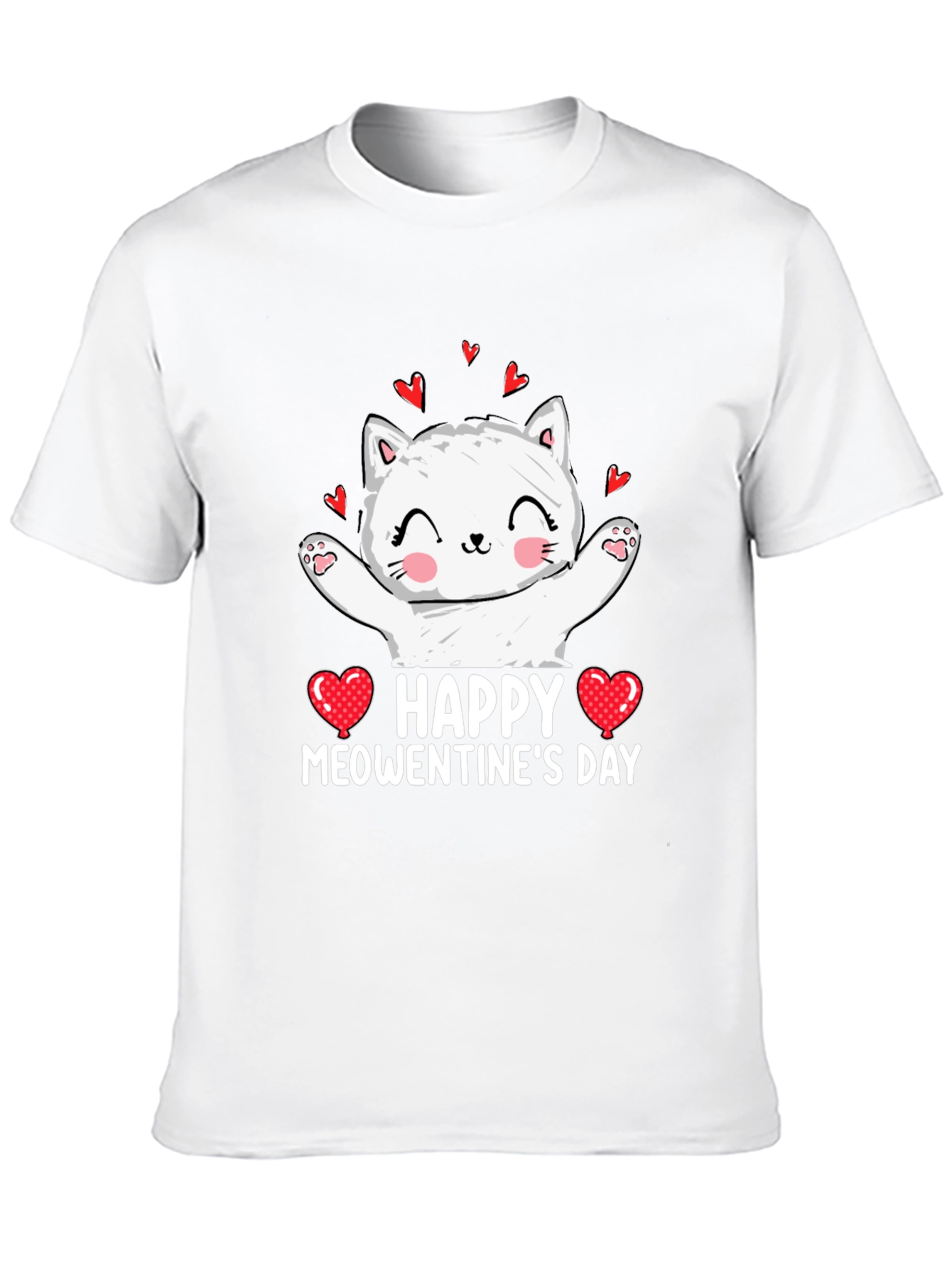 Happy Meowentines Day Cat T-Shirt