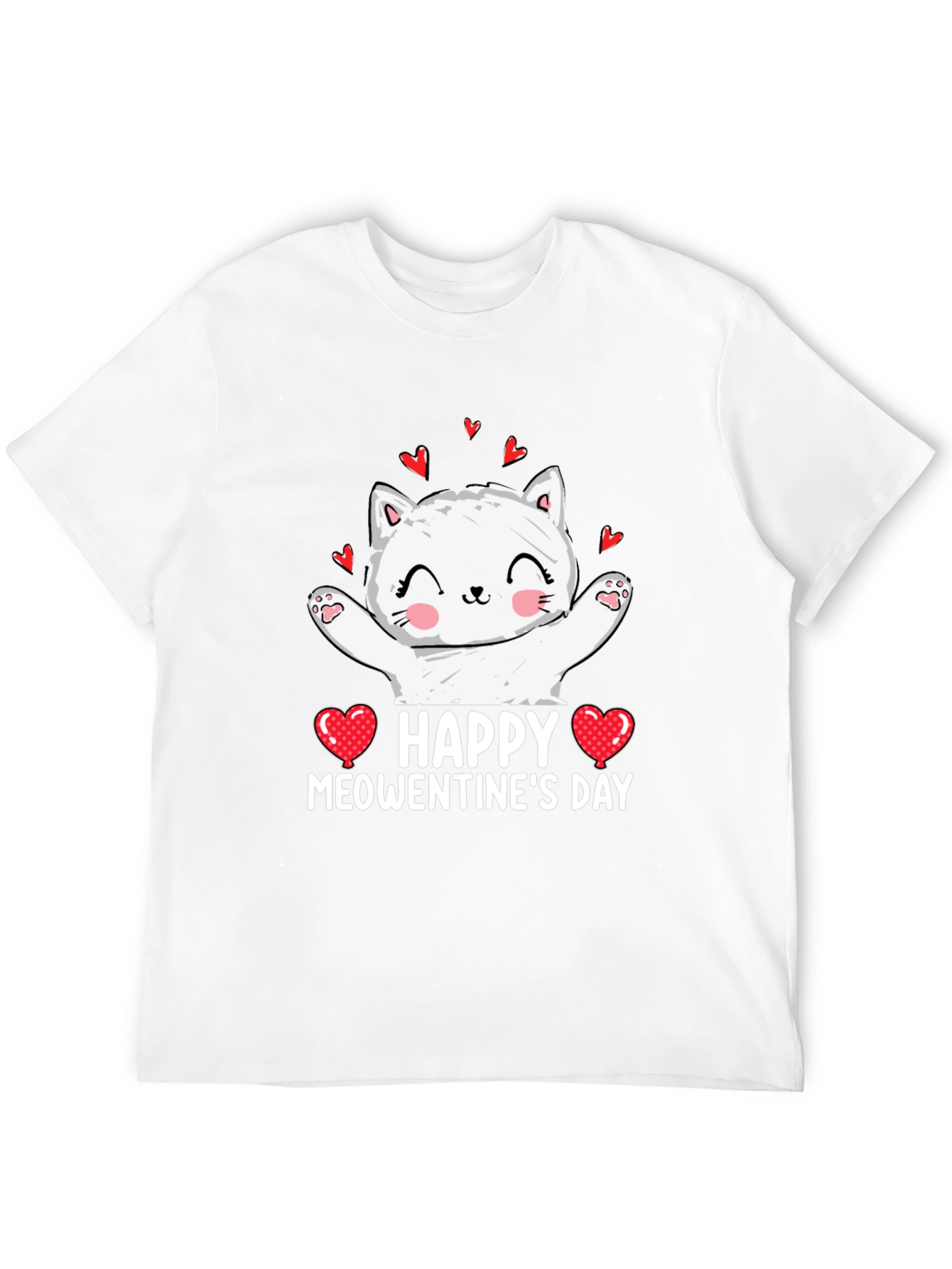 Happy Meowentines Day Cat T-Shirt