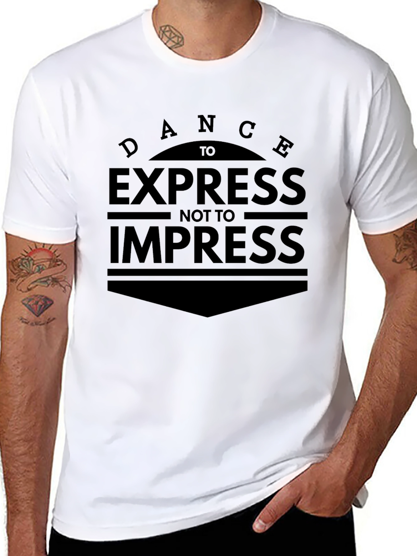 Dance to Express T-Shirt - Black Graphic Tee