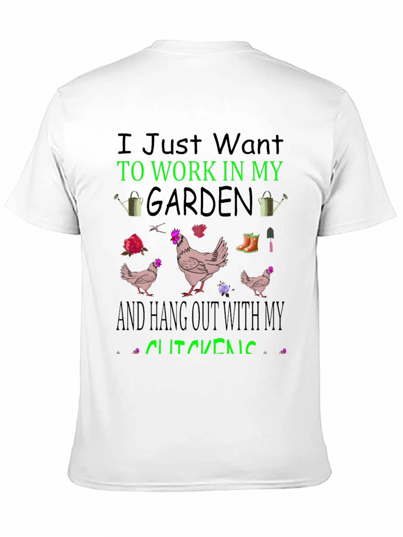 Gardening & Chicken T-Shirt
