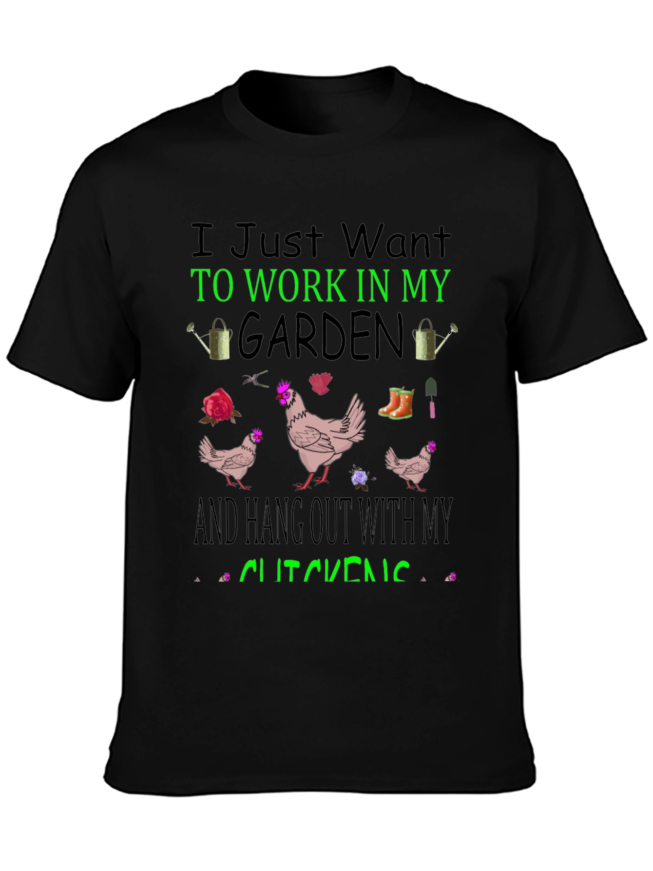 Gardening & Chicken T-Shirt