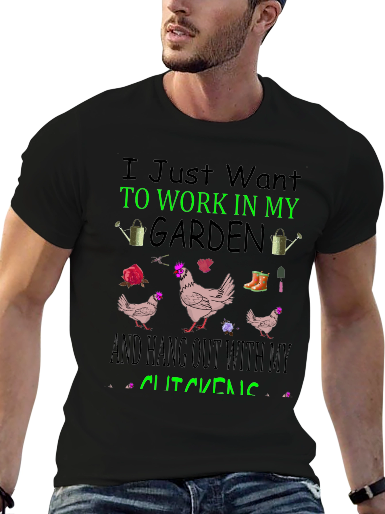 Gardening & Chicken T-Shirt