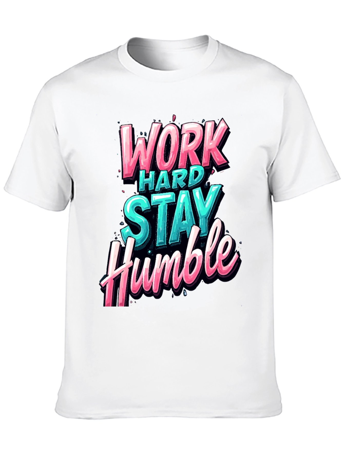 Work Hard Stay Humble Graphic Tee - Black