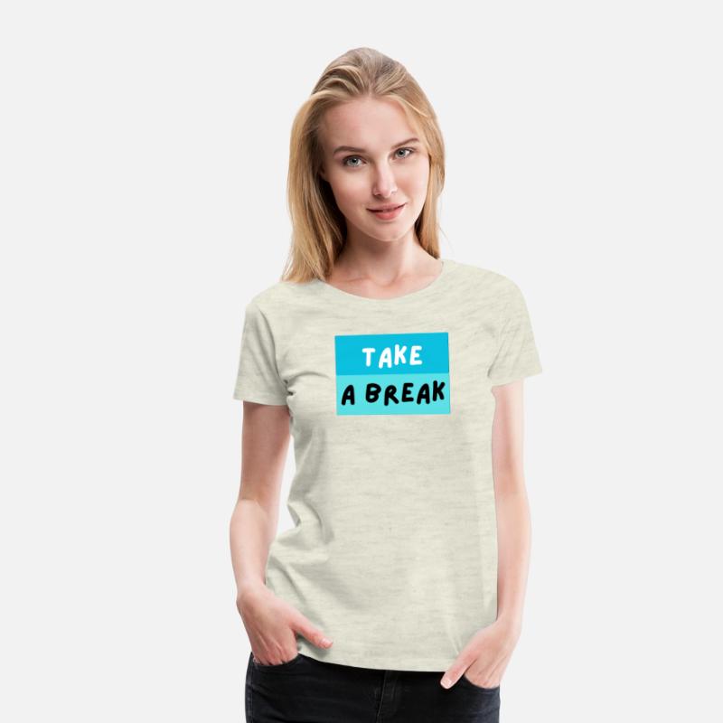 TAKE A BREAK – Playful Blue Motivational Text
