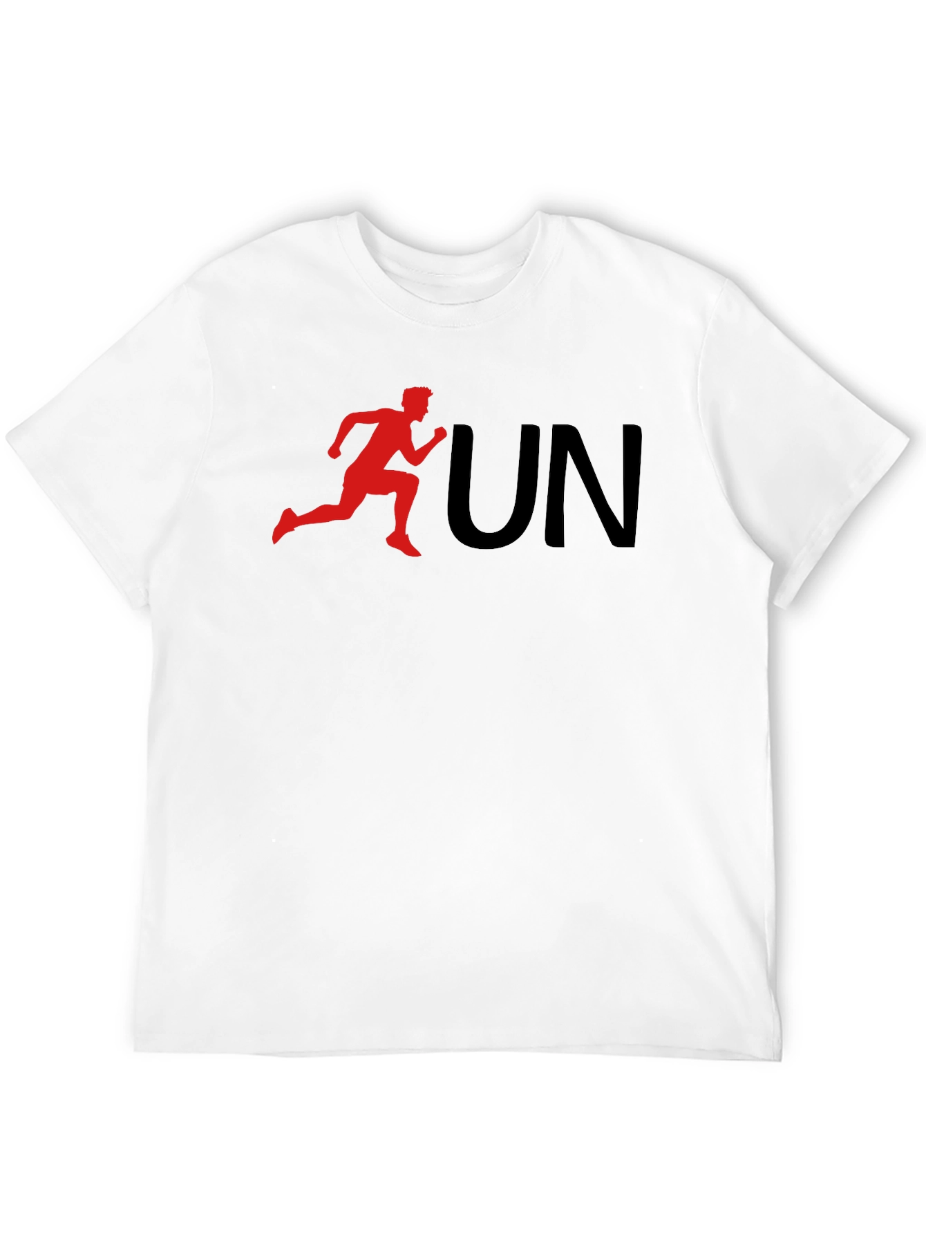 Run Graphic Tee - Black Cotton T-Shirt