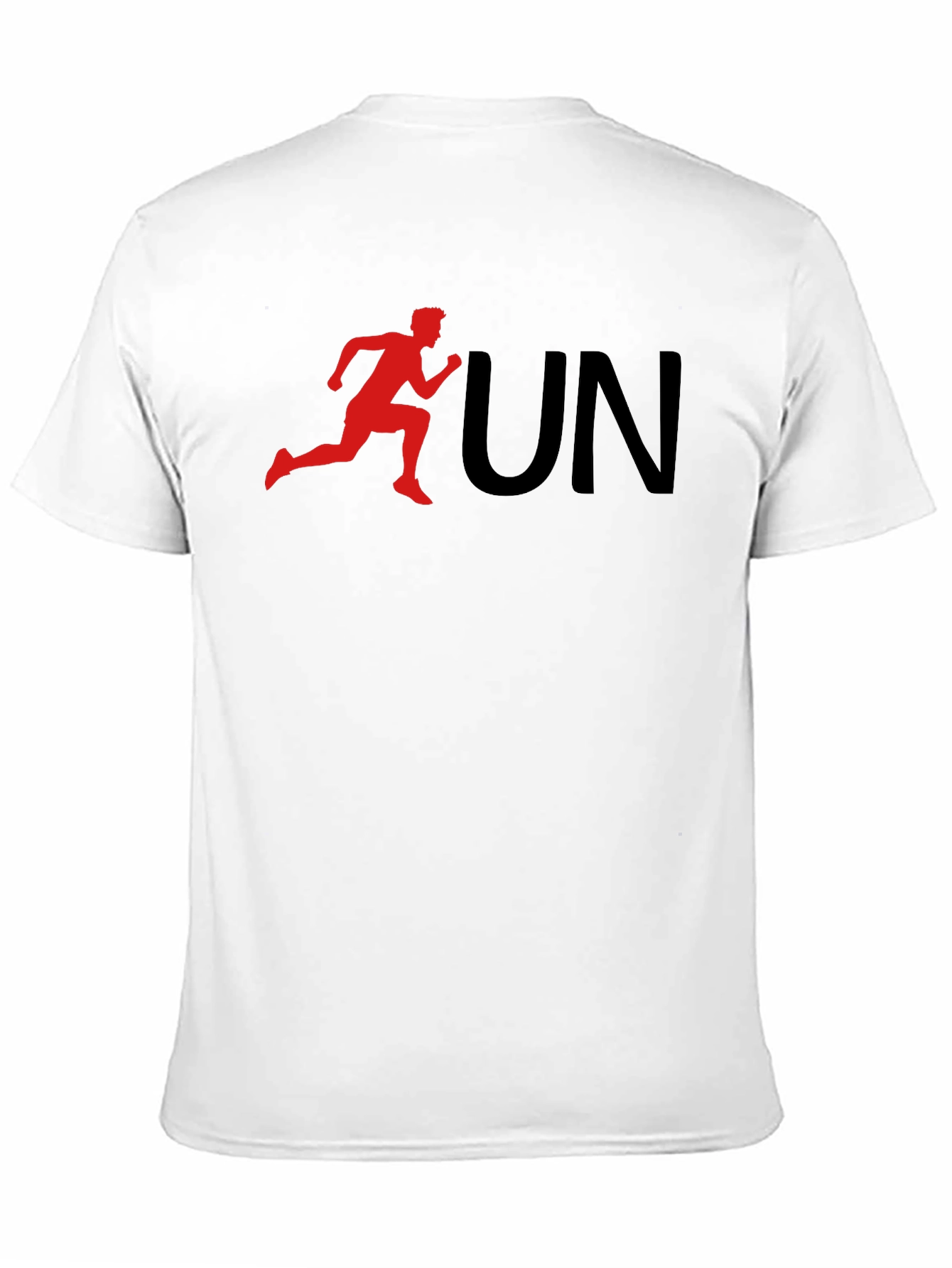 Run Graphic Tee - Black Cotton T-Shirt
