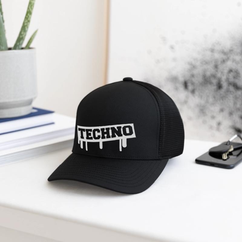 Techno Music Love Graffiti Stamp Quote Party Logo