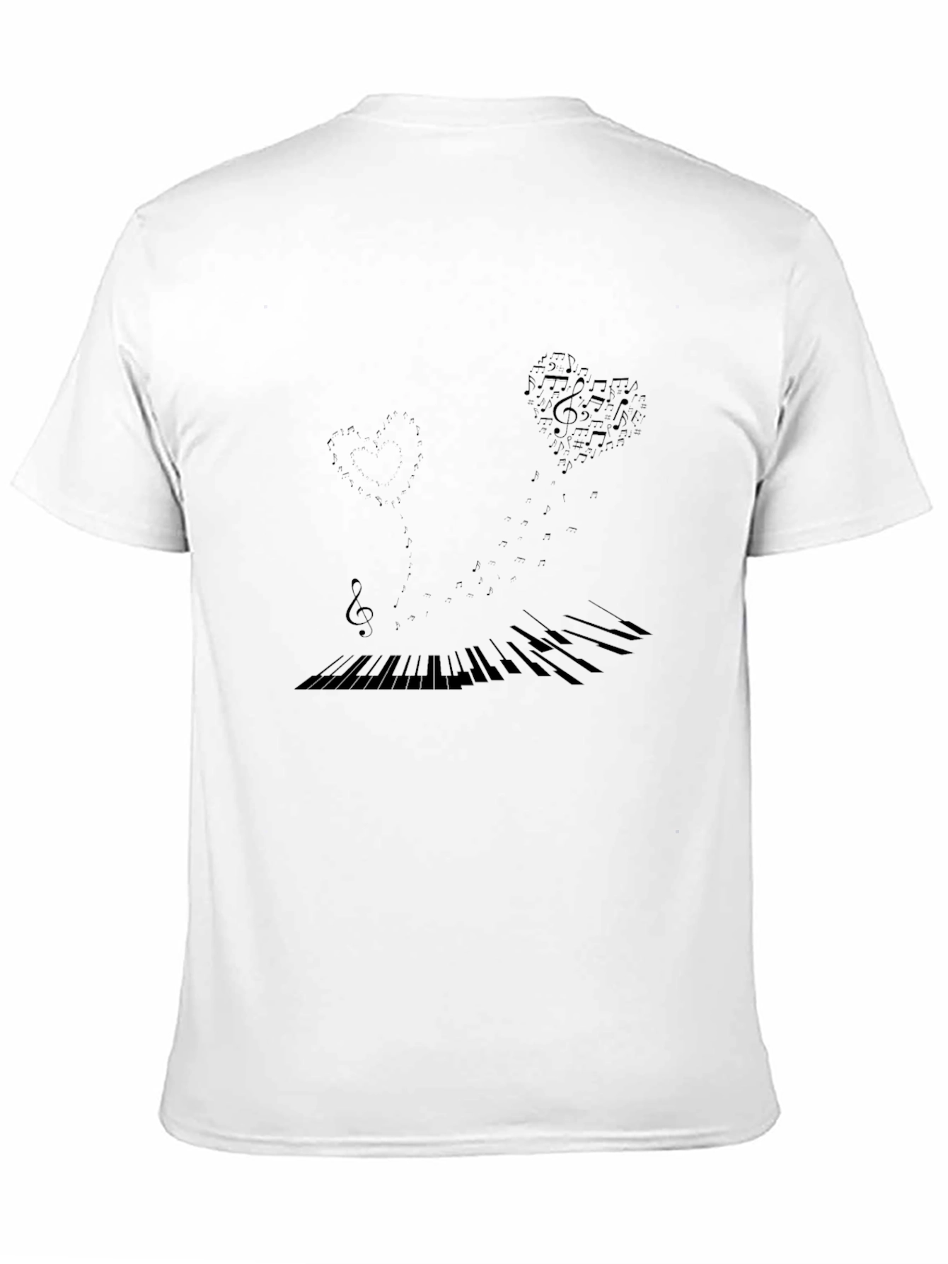 Musical Heartbeat T-Shirt - Black