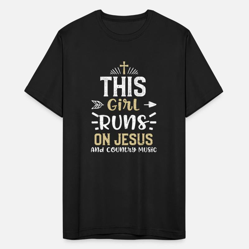 This Girl Runs On Jesus And Coun...