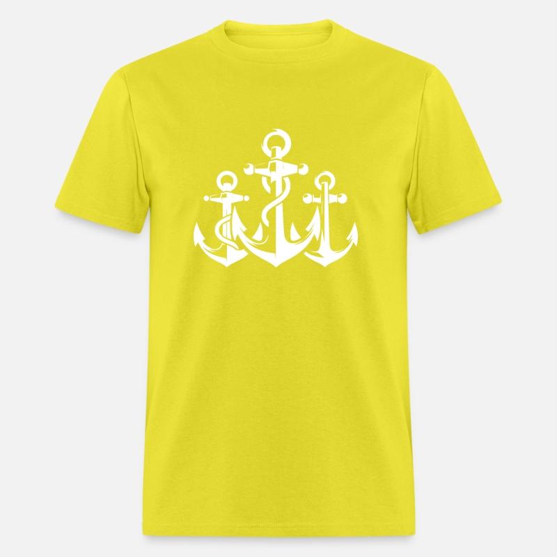 Three Anchors With Rope Rope Around The Iron