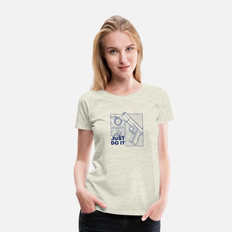 Time to Roll – Minimalist Gun & Dice Graphic Tee