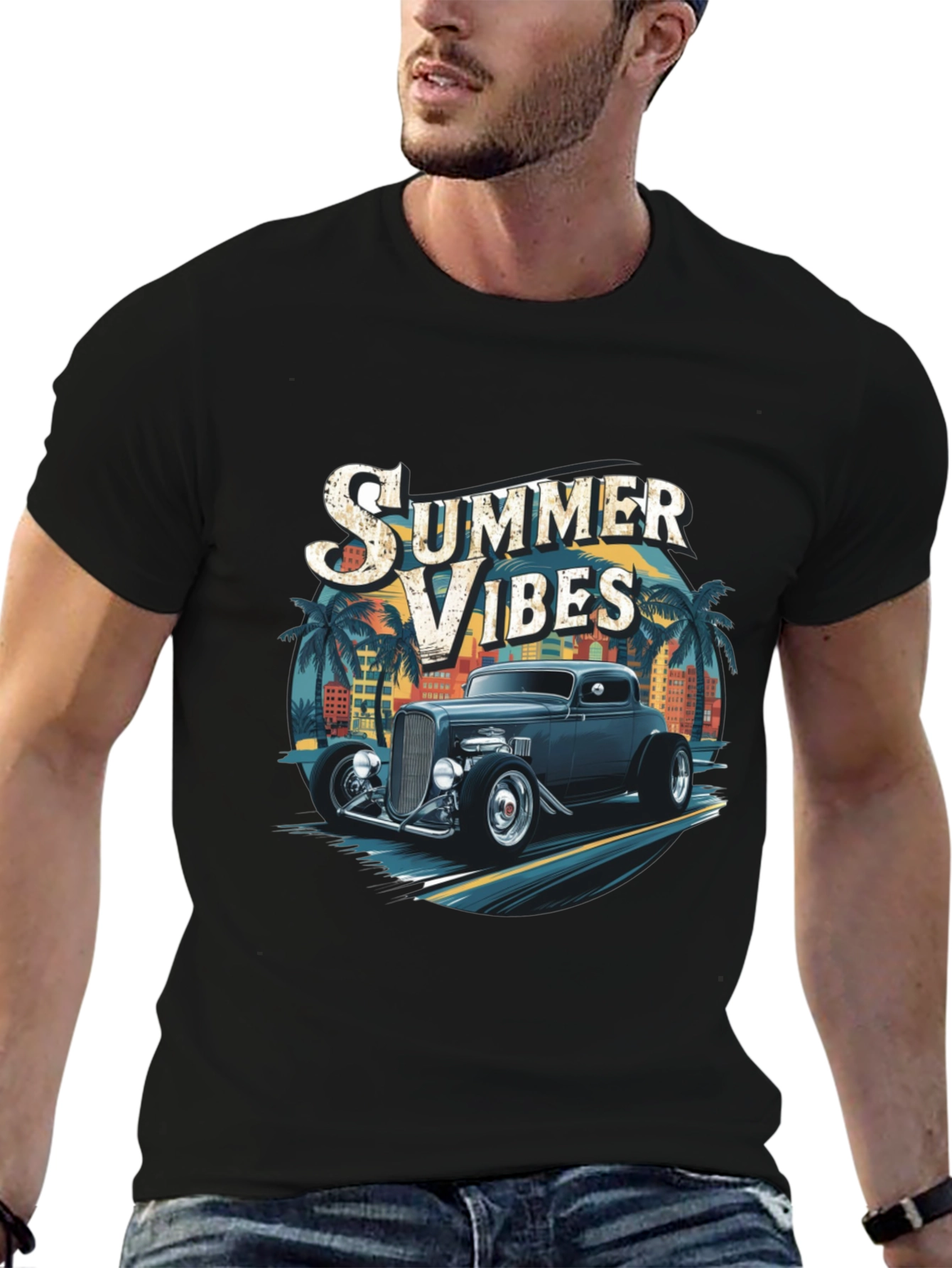 Summer Vibes Hot Rod T-Shirt