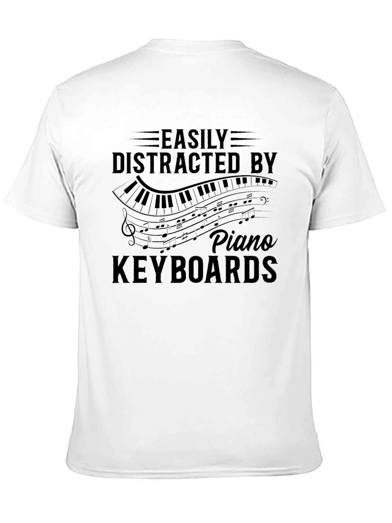 Piano Keyboard Distraction T-Shirt