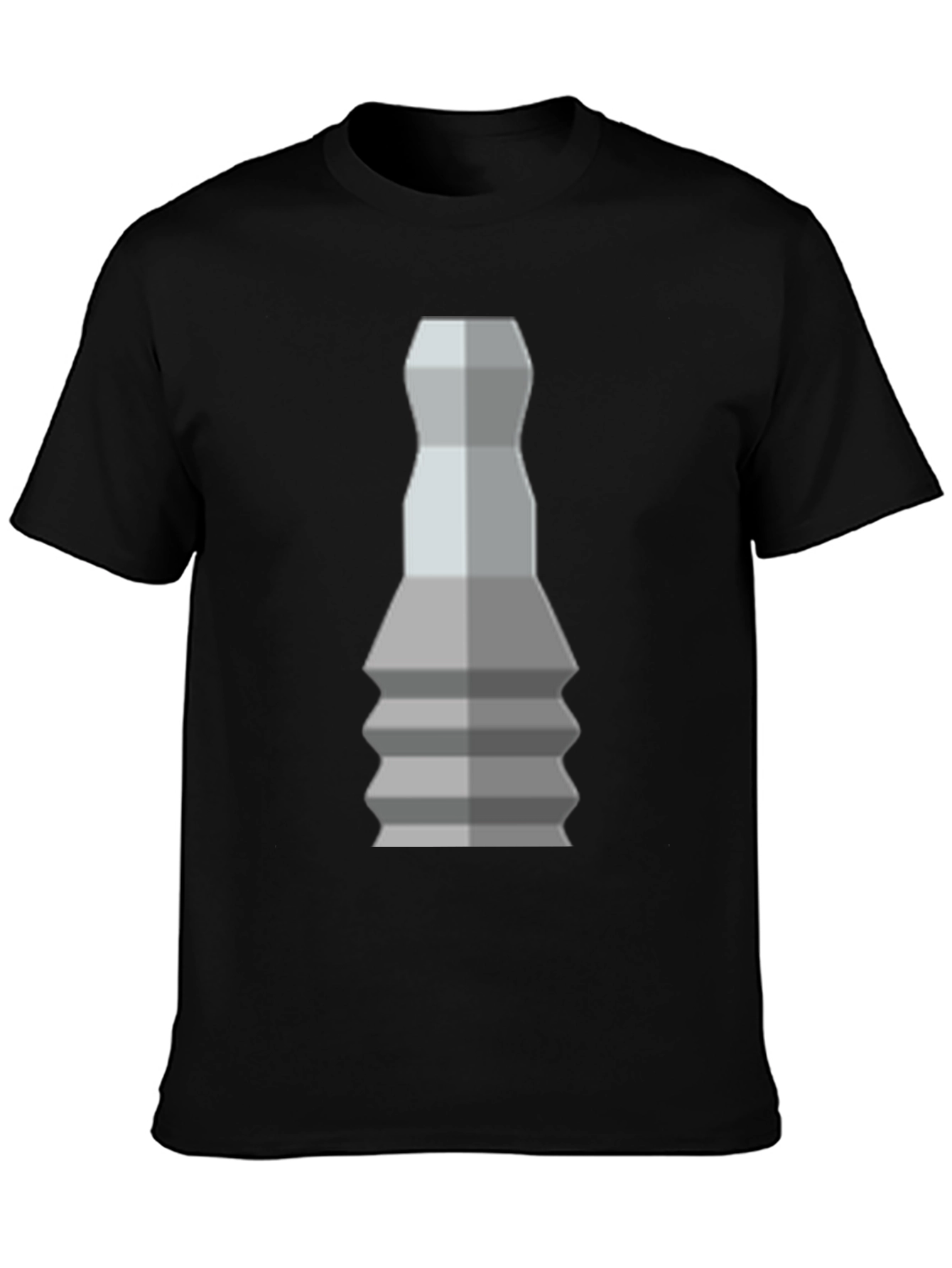 Geometric Chess Piece T-Shirt - Stylish Graphic Tee