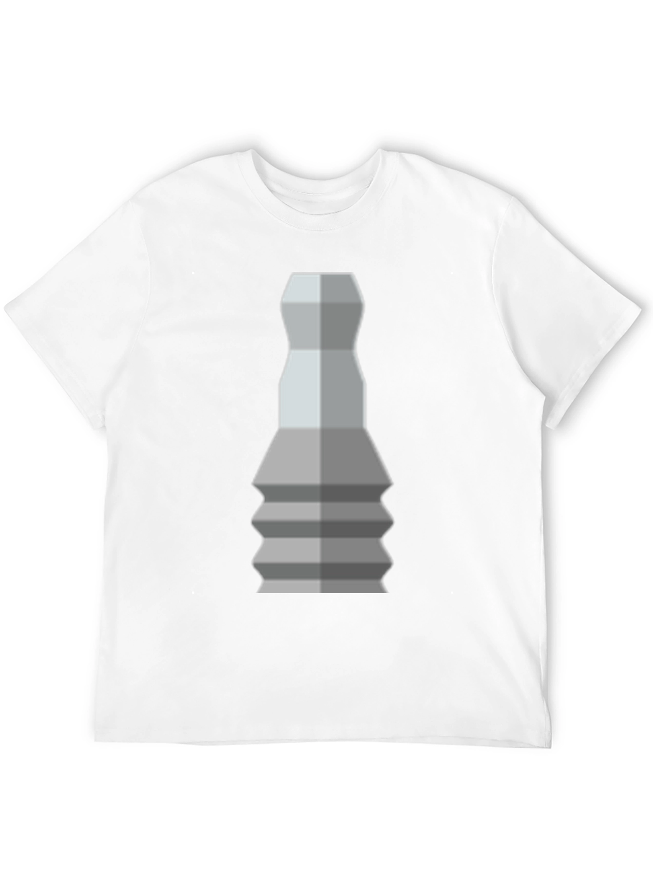 Geometric Chess Piece T-Shirt - Stylish Graphic Tee