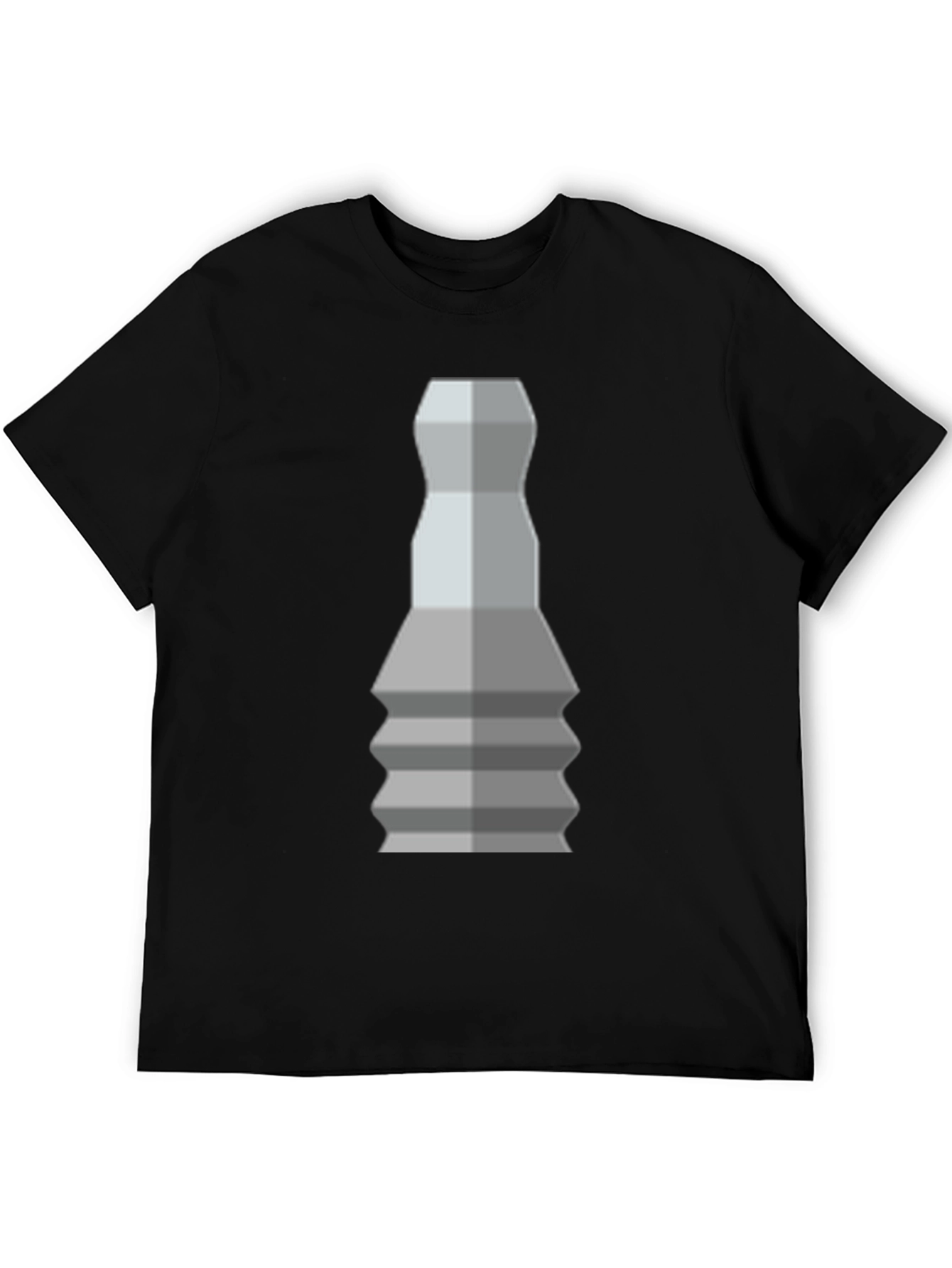 Geometric Chess Piece T-Shirt - Stylish Graphic Tee