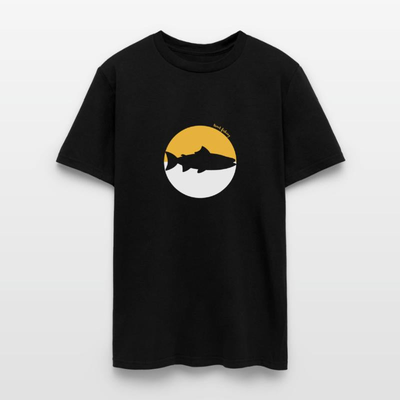 Trout Fishing Around Silhouette