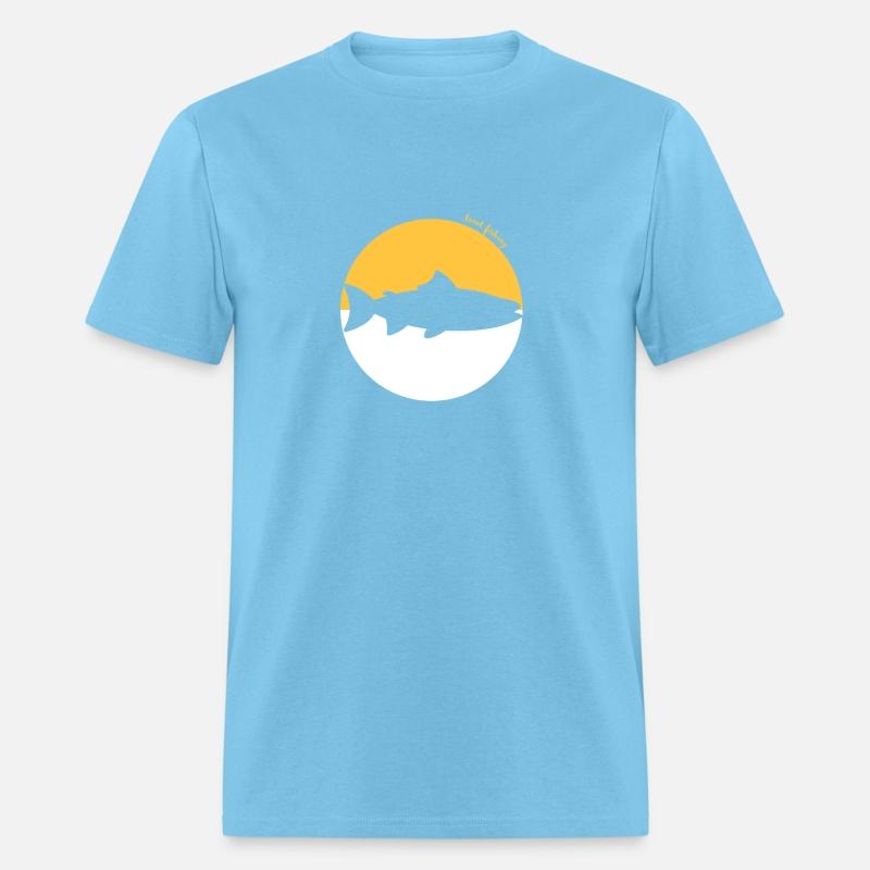 Trout Fishing Around Silhouette