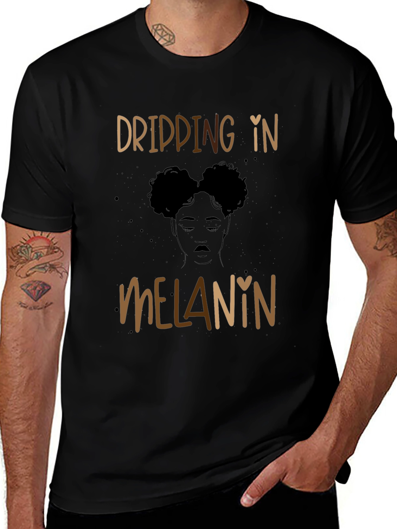Dripping in Melanin Graphic Tee
