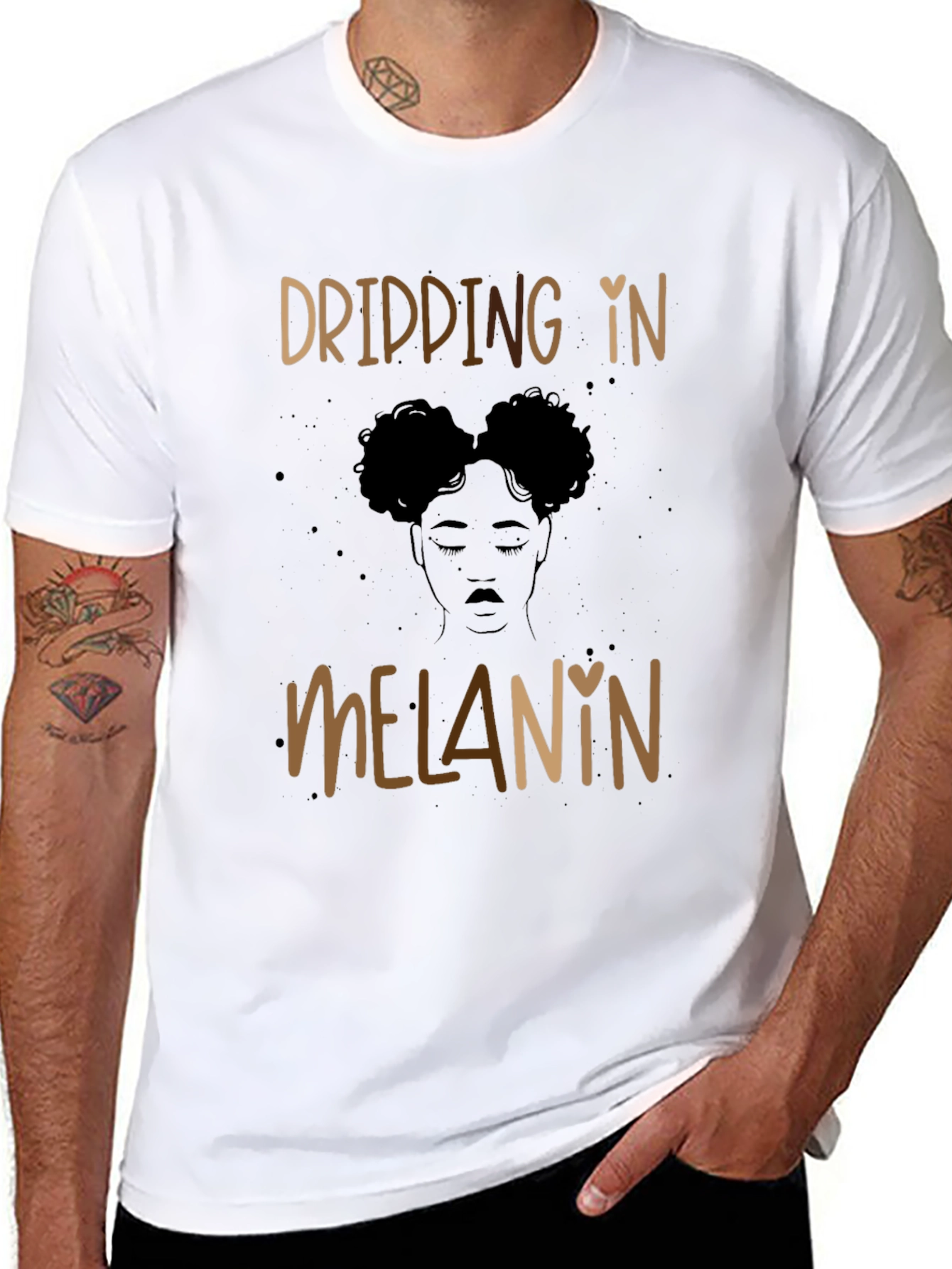 Dripping in Melanin Graphic Tee