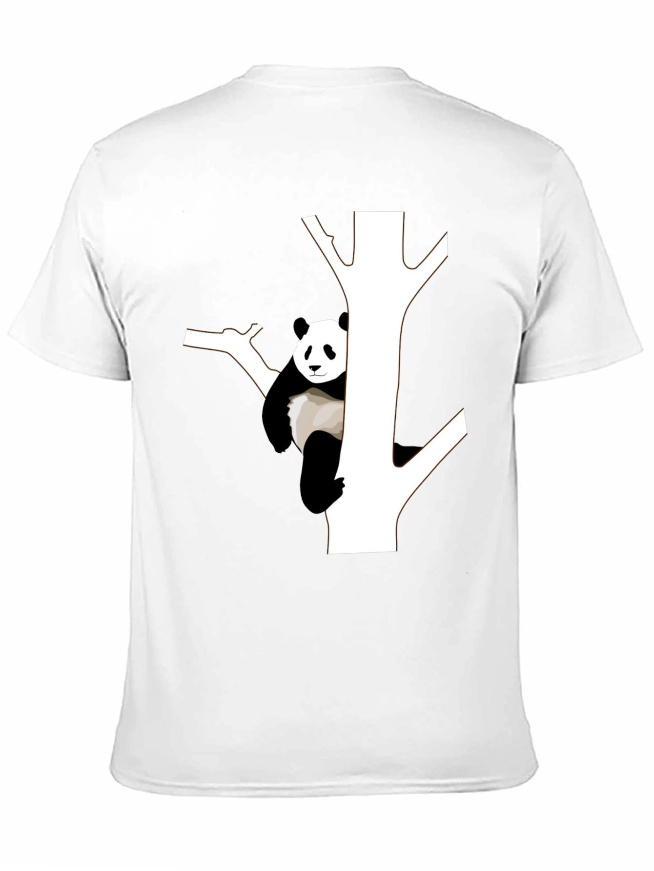 Panda Tree Graphic Tee - Stylish Black T-Shirt