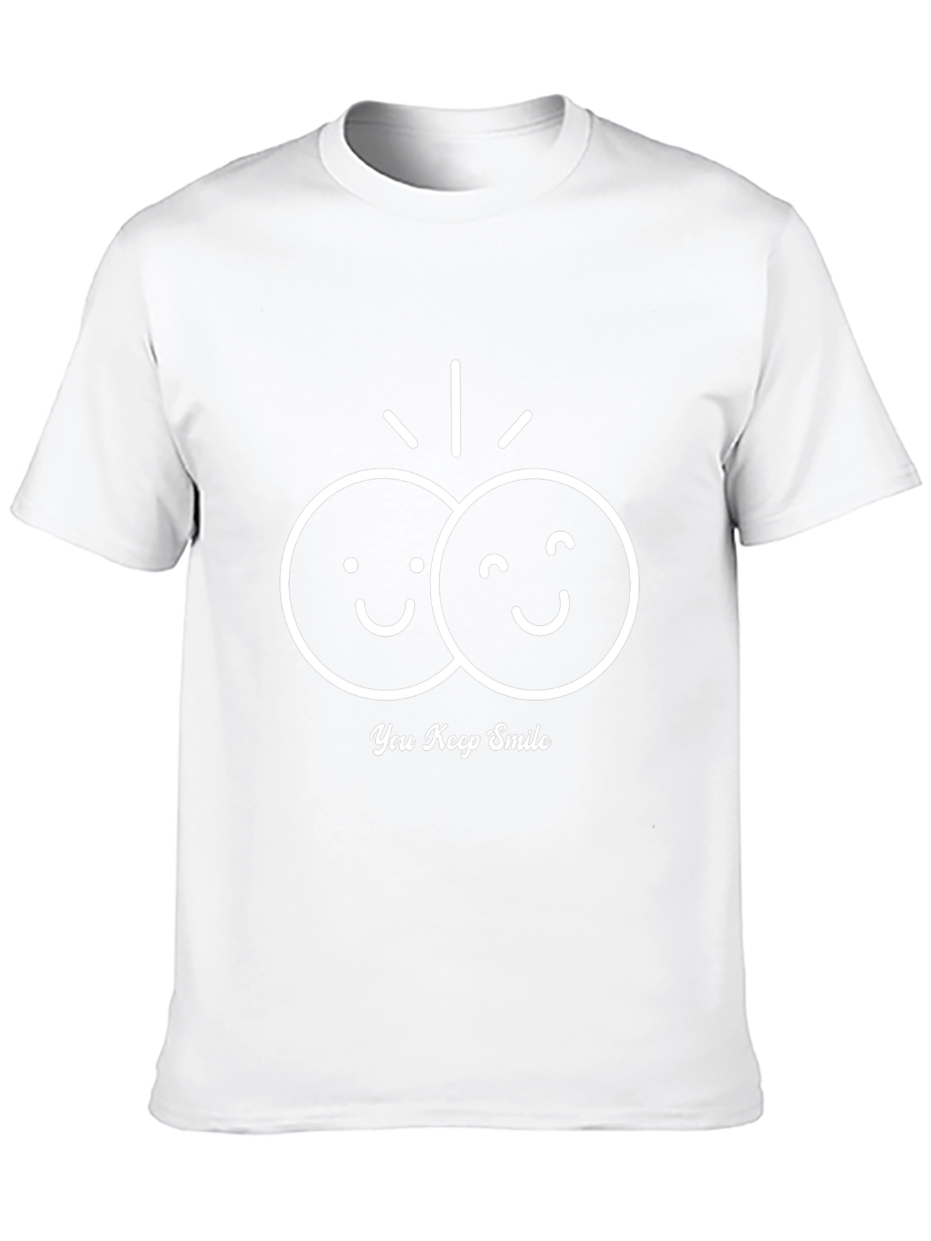 You Keep Smile Black Graphic T-Shirt