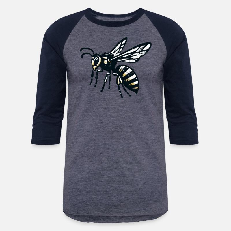 Two Color Wasp Insect Art 3