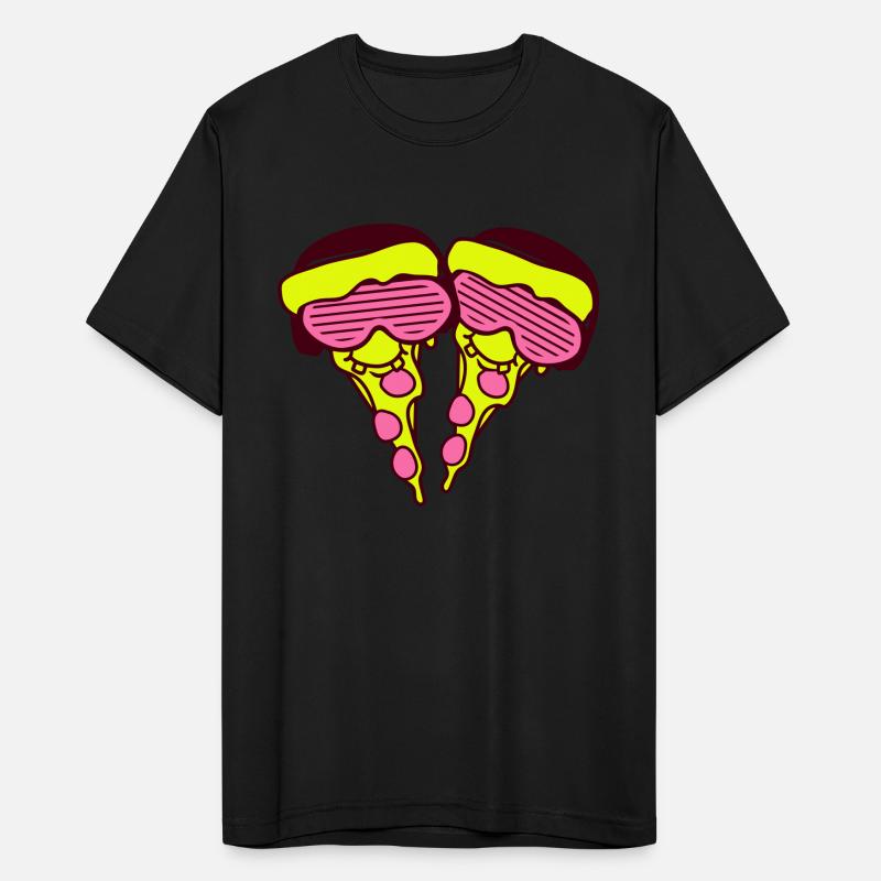 Two DJ Salami Pizza Slices Fast Food 2 Music Party